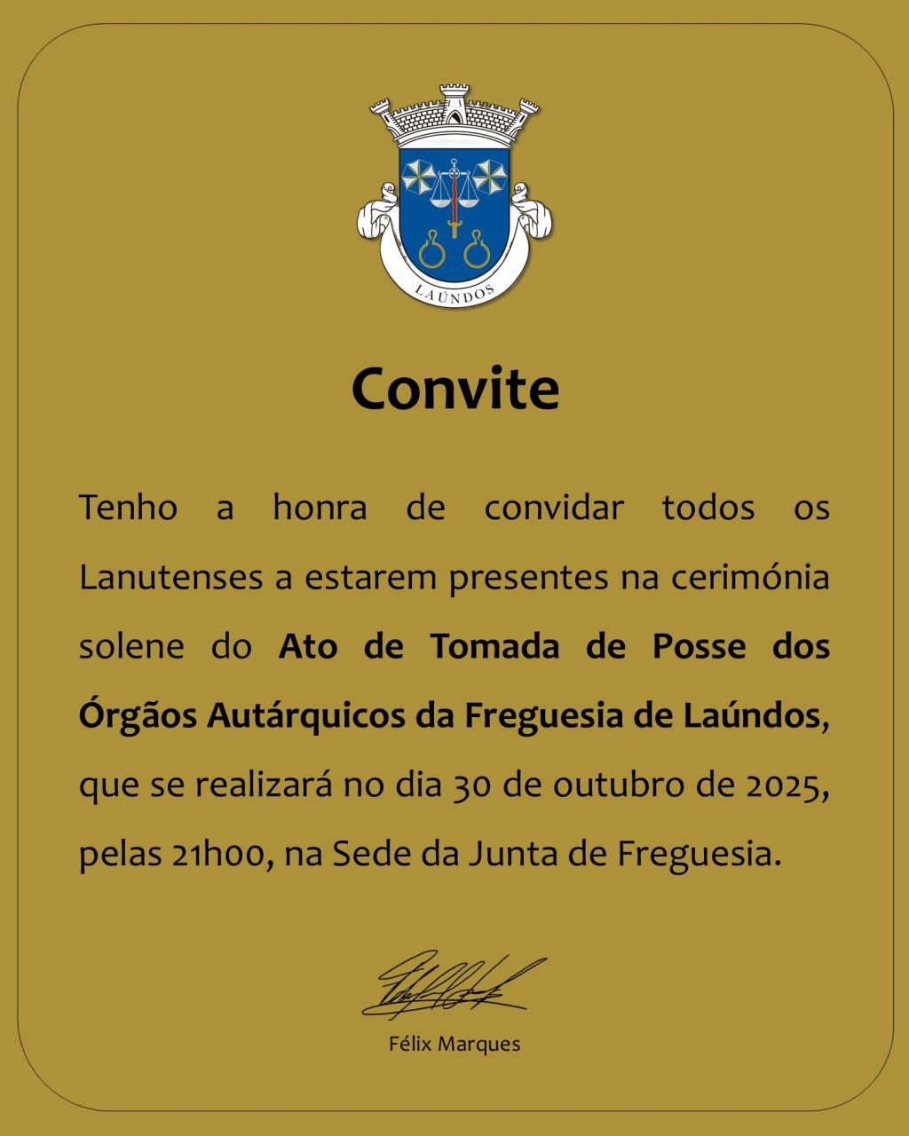 Instala&ccedil;&atilde;o dos &Oacute;rg&atilde;os da Autarquia - Mandato 2025-2029